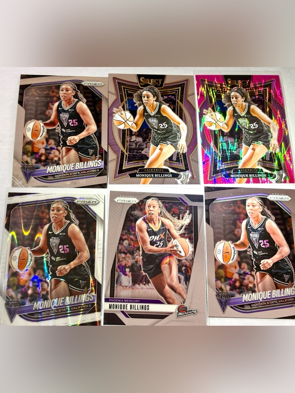 Monique Billings Basketball Cards Lot of 6